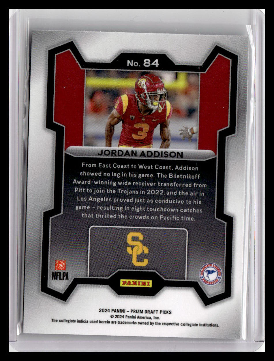 2024 Panini Prizm Draft Picks #84 Jordan Addison