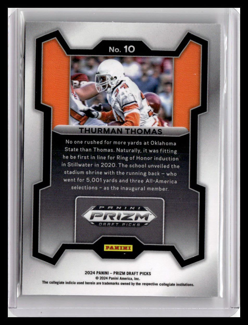 2024 Panini Prizm Draft Picks #10 Thurman Thomas