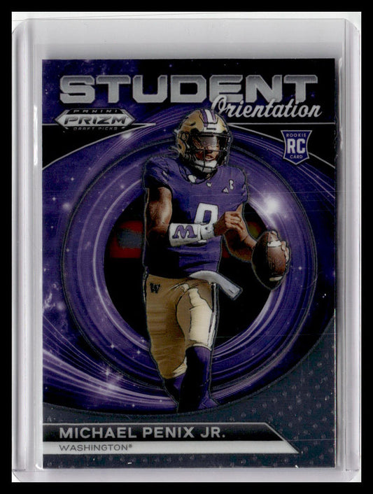 2024 Panini Prizm Draft Picks #SO-MPJ Michael Penix Jr. Student Orientation