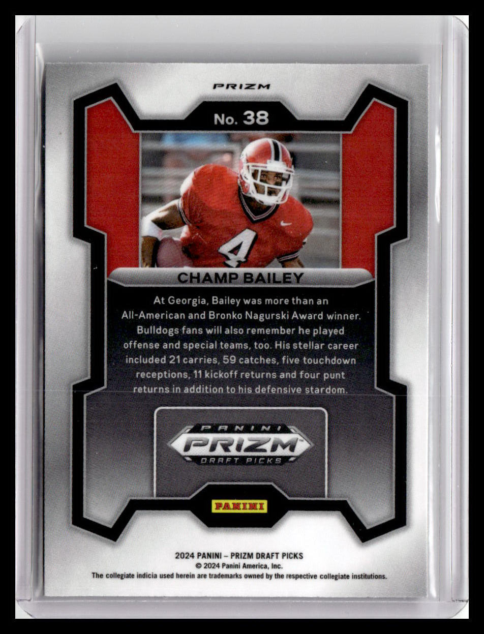 2024 Panini Prizm Draft Picks #38 Champ Bailey Purple Wave
