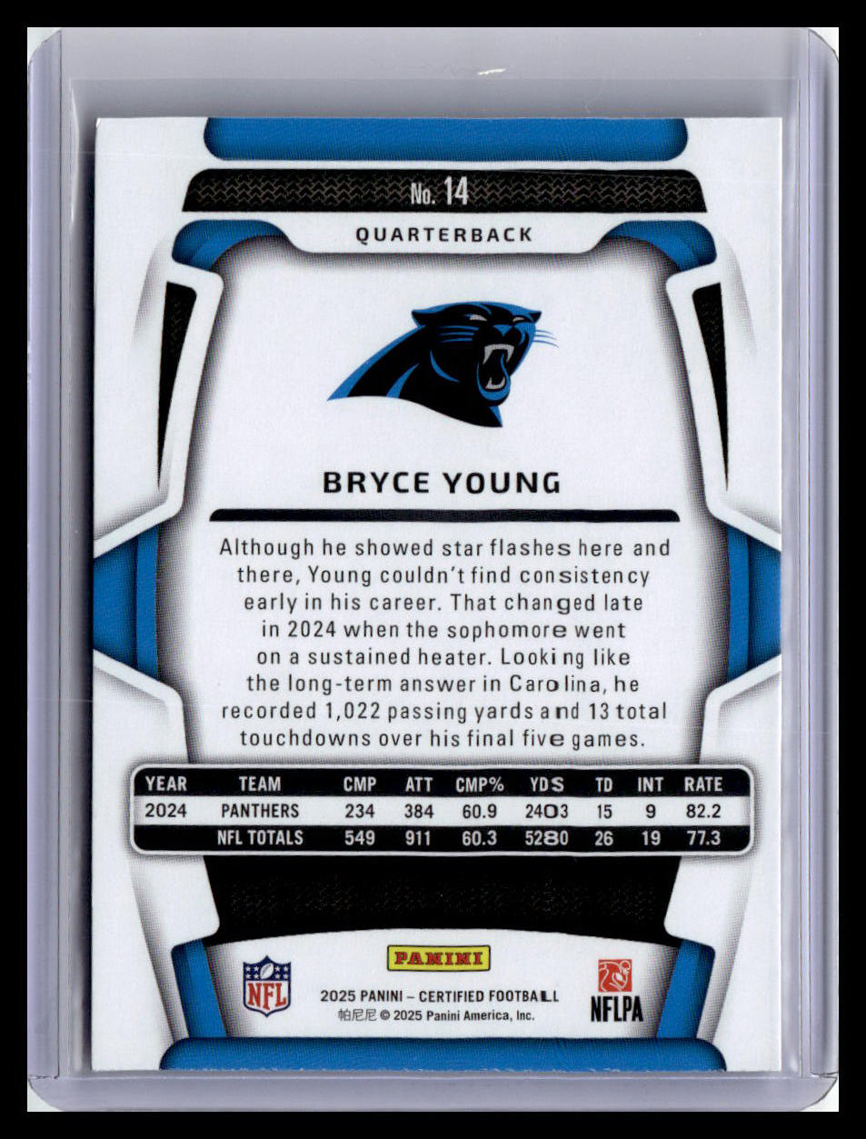 2025 Panini Certified #14 Bryce Young