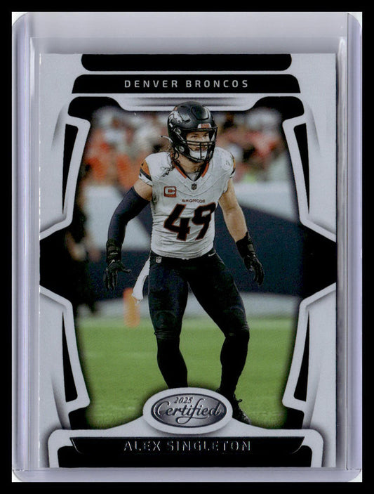 2025 Panini Certified #30 Alex Singleton