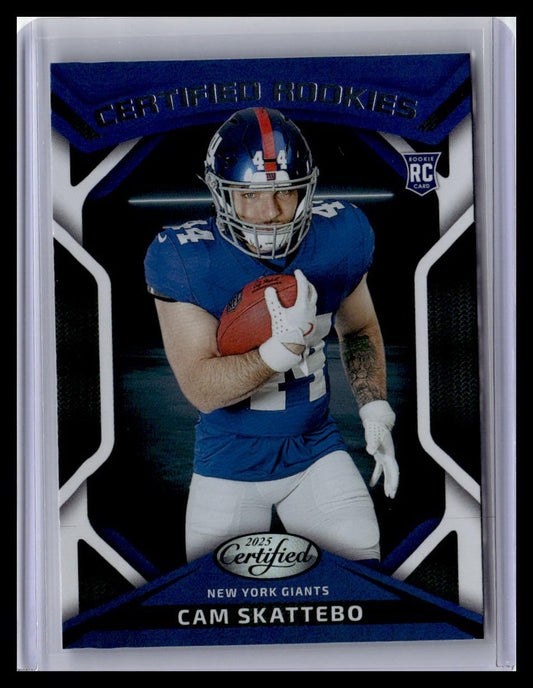 2025 Panini Certified #CRK-SCO Cam Skattebo Certified Rookies