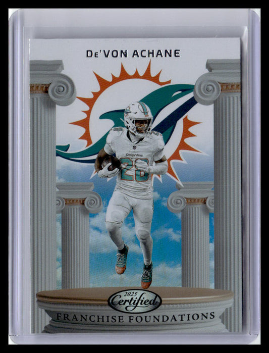 2025 Panini Certified #FFO-DAE De'Von Achane Franchise Foundations