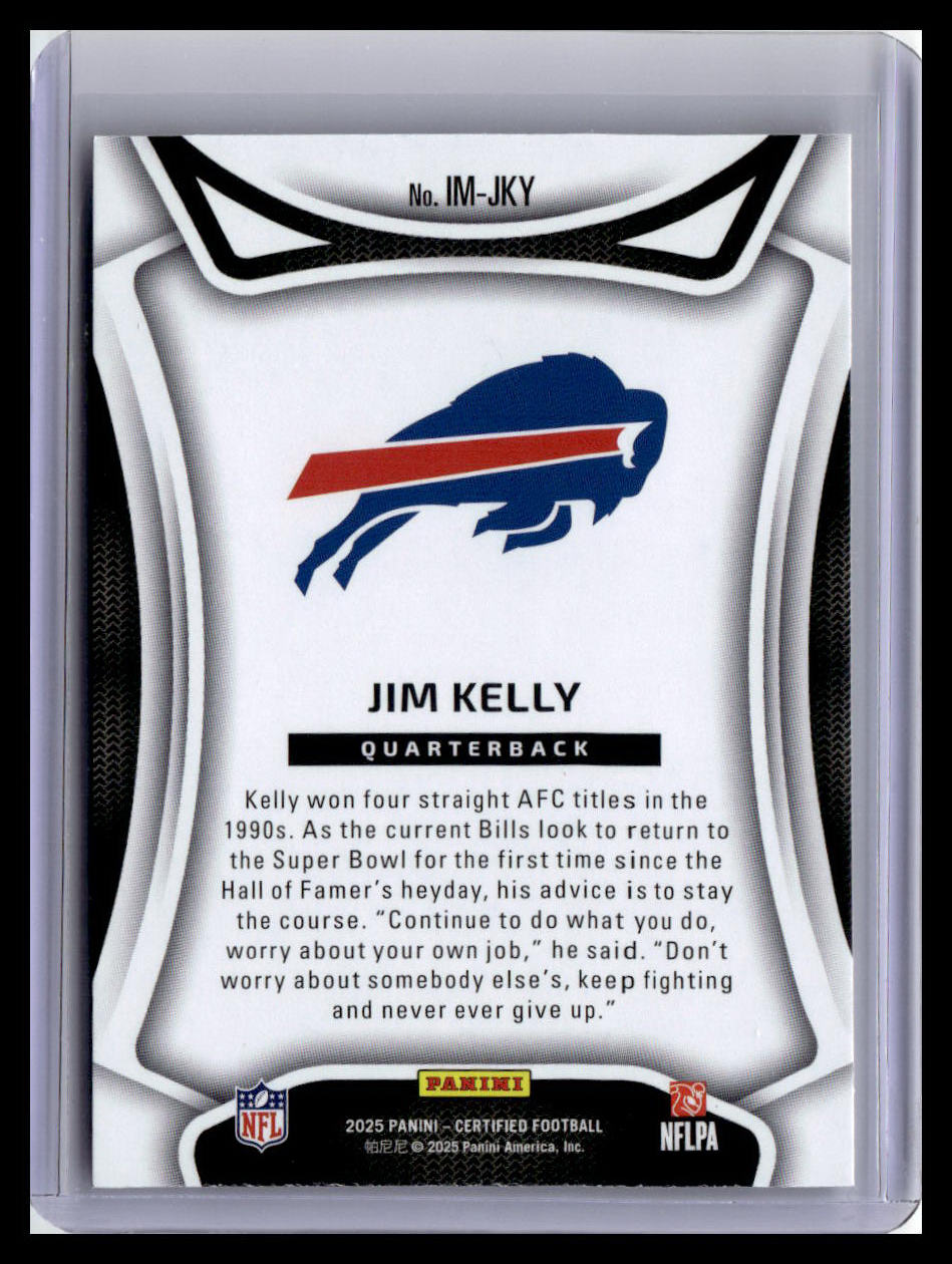 2025 Panini Certified #IM-JKY Jim Kelly Immortals