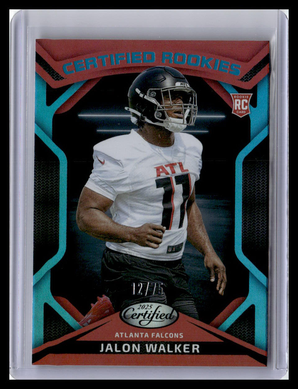 2025 Panini Certified #CRK-JWR Jalon Walker (RC) Certified Rookies /75