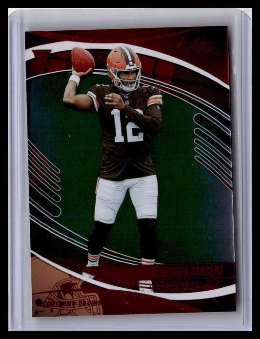 2025 Panini Absolute #177 Shedeur Sanders Red & Green