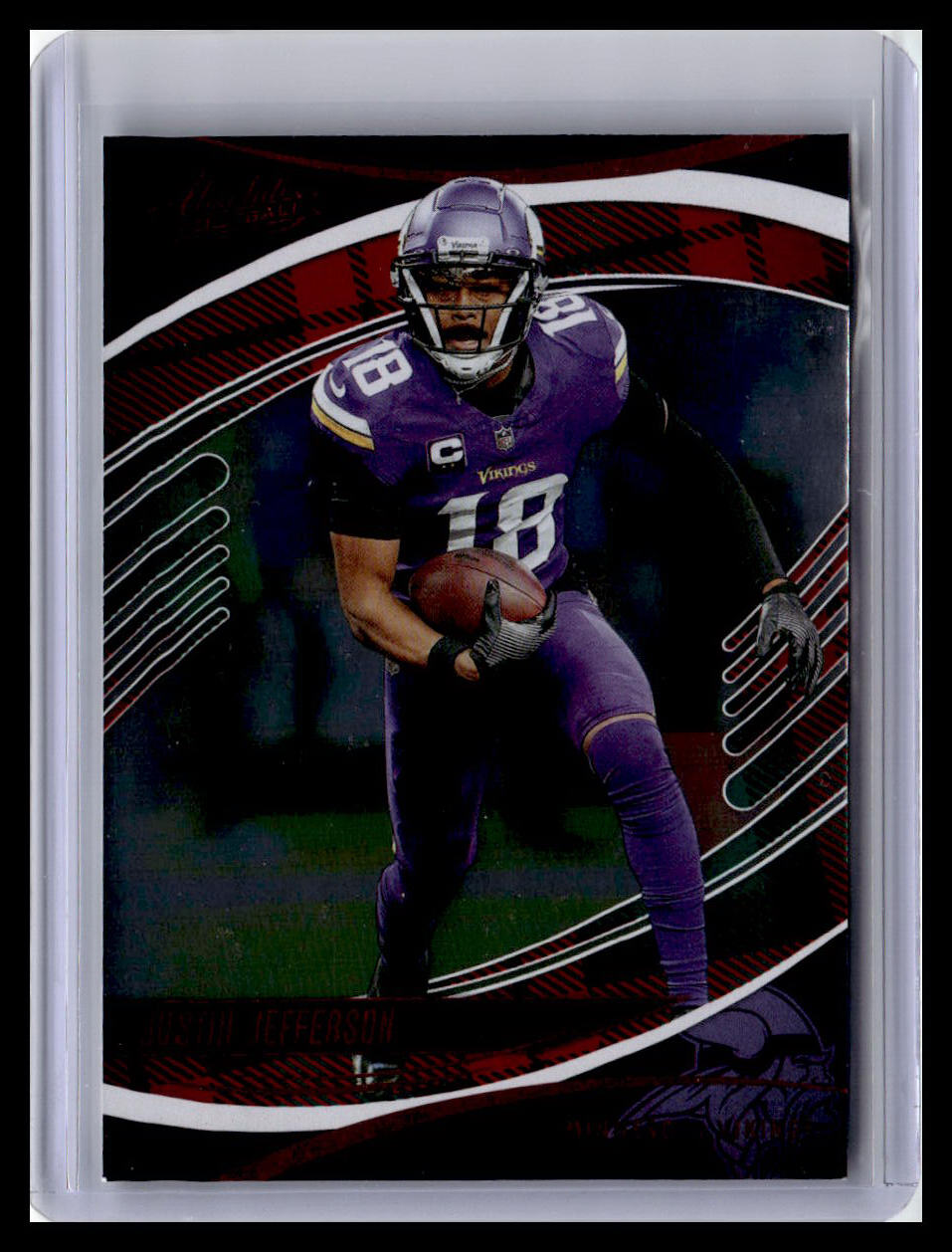 2025 Panini Absolute #5 Justin Jefferson Red & Green