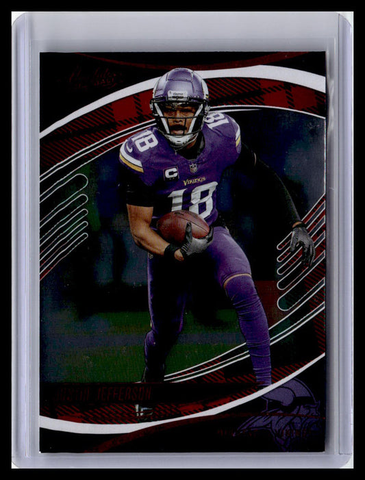 2025 Panini Absolute #5 Justin Jefferson Red & Green
