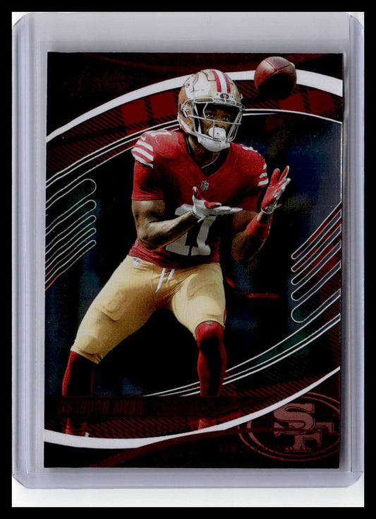 2025 Panini Absolute #88 Brandon Aiyuk Red & Green