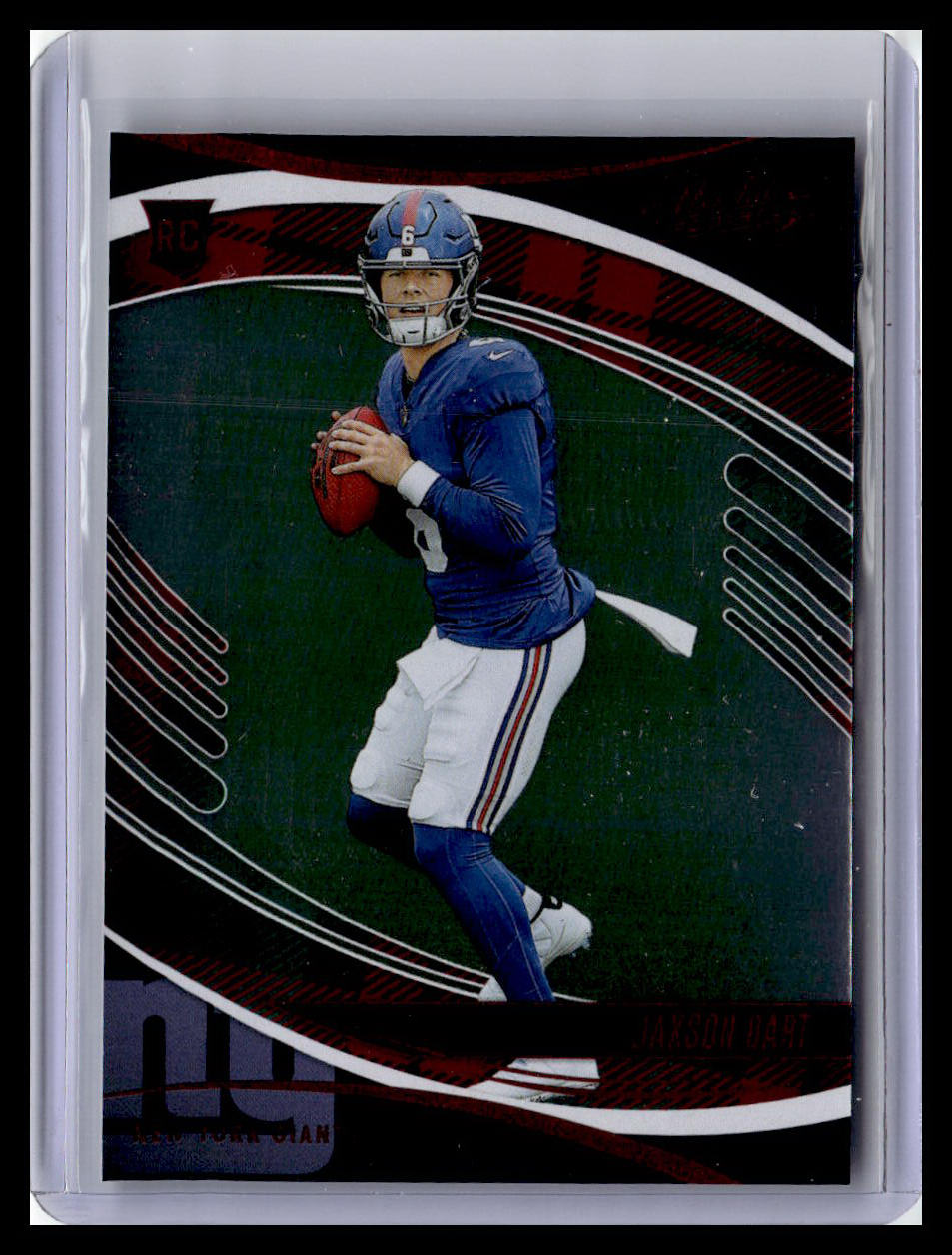 2025 Panini Absolute #137 Jaxson Dart (RC) Red & Green