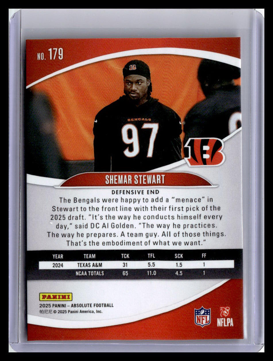 2025 Panini Absolute #179 Shemar Stewart (RC) Red & Green