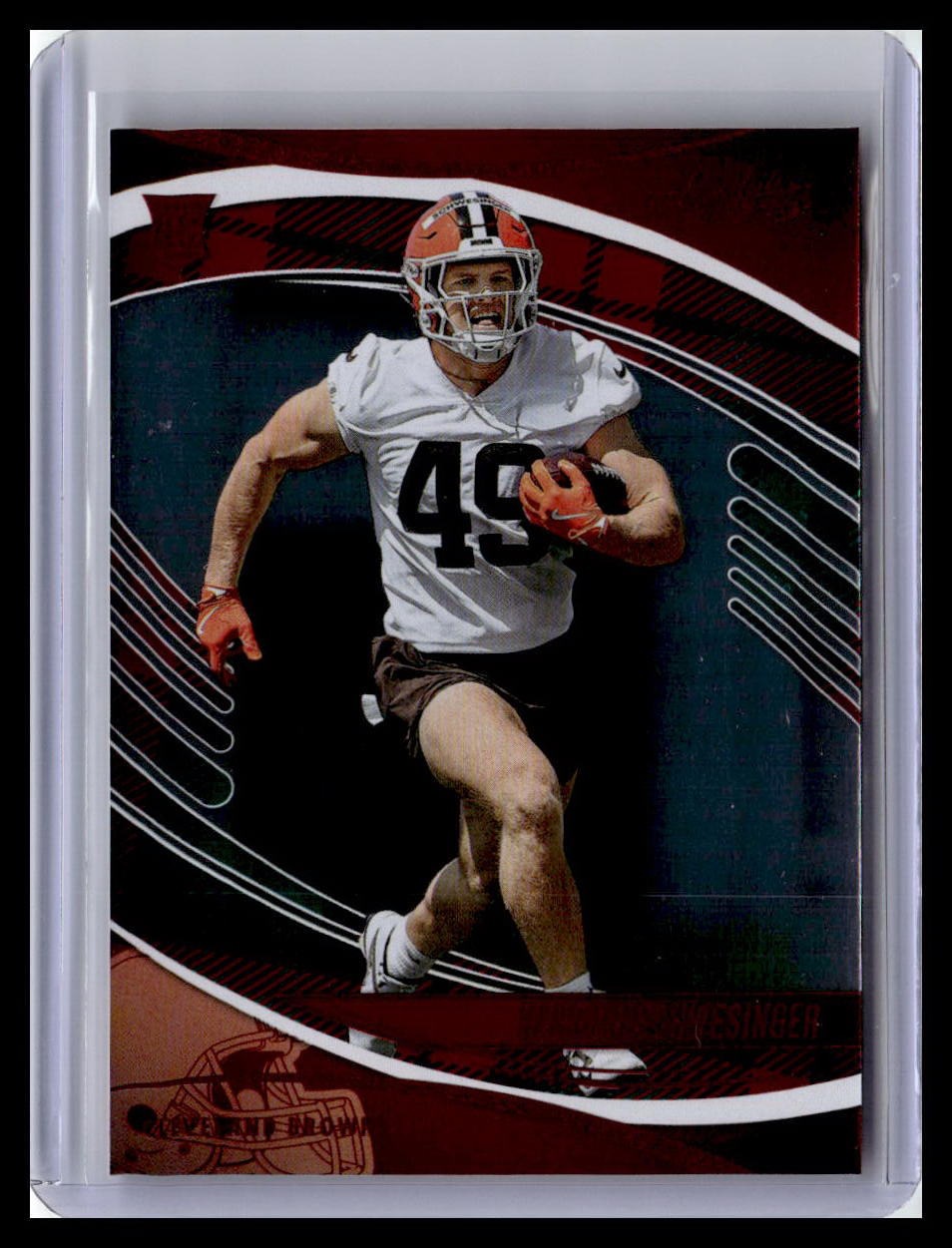 2025 Panini Absolute #112 Carson Schwesinger (RC) Red & Green