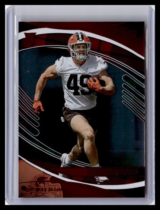 2025 Panini Absolute #112 Carson Schwesinger (RC) Red & Green