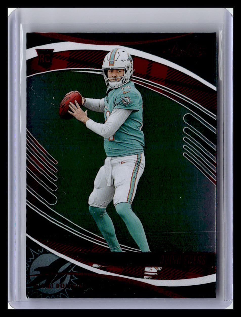 2025 Panini Absolute #170 Quinn Ewers (RC) Red & Green