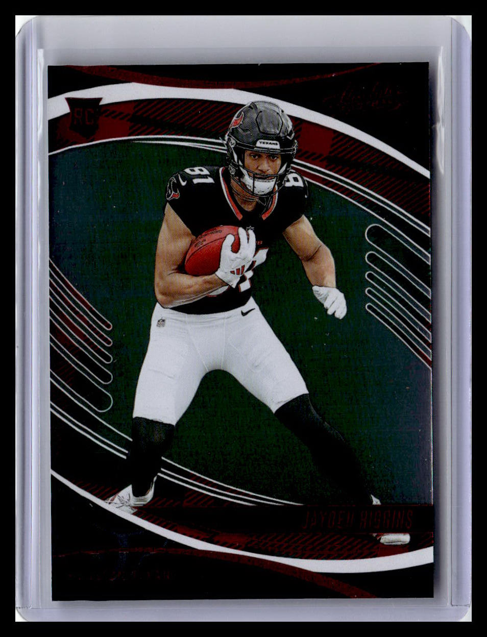 2025 Panini Absolute #138 Jayden Higgins (RC) Red & Green