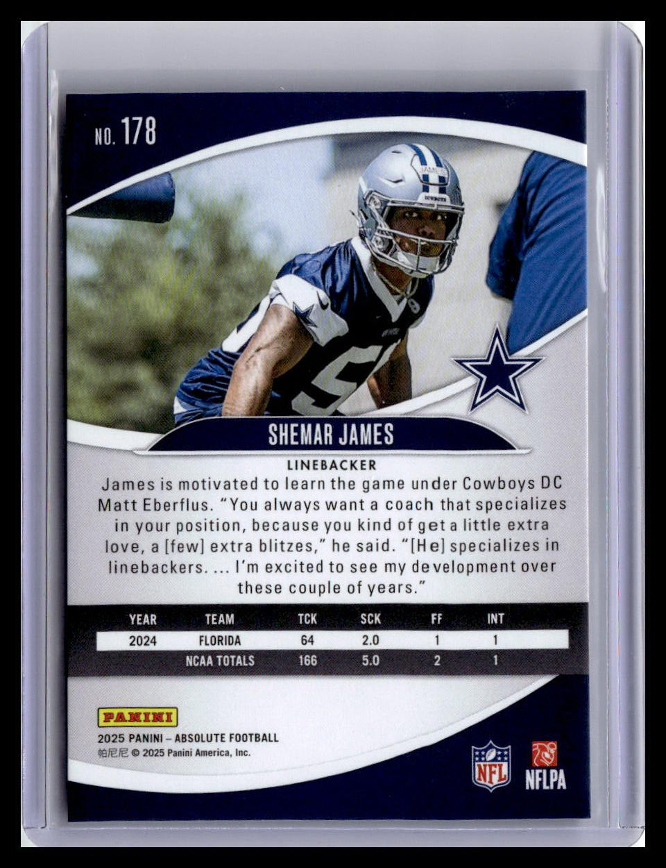2025 Panini Absolute #178 Shemar James (RC) Red & Green