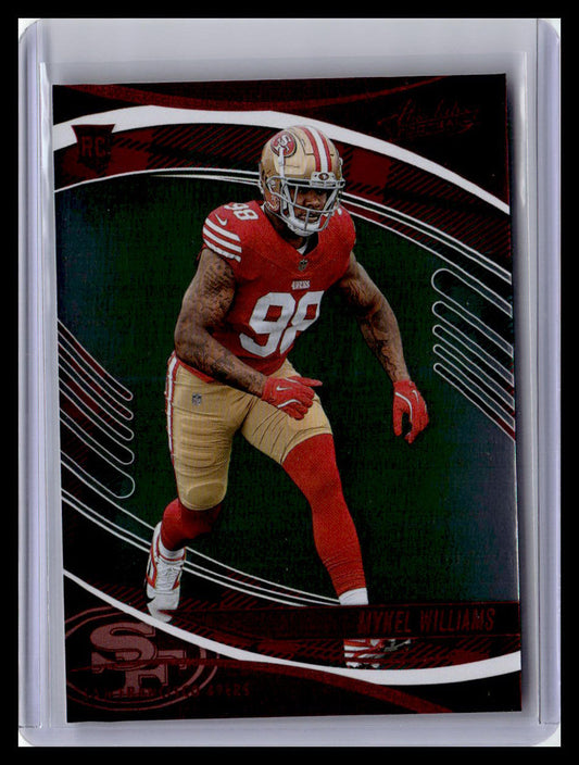 2025 Panini Absolute #161 Mykel Williams (RC) Red & Green