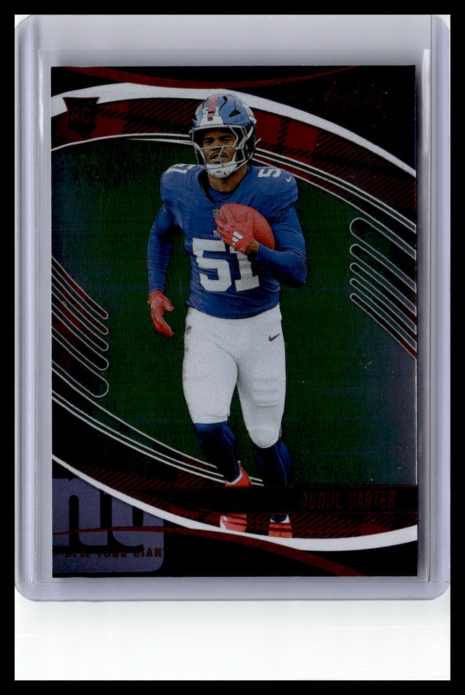 2025 Panini Absolute #101 Abdul Carter (RC) Red & Green