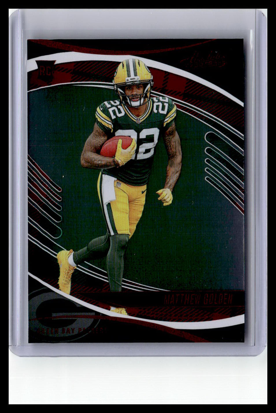 2025 Panini Absolute #158 Matthew Golden (RC) Red & Green