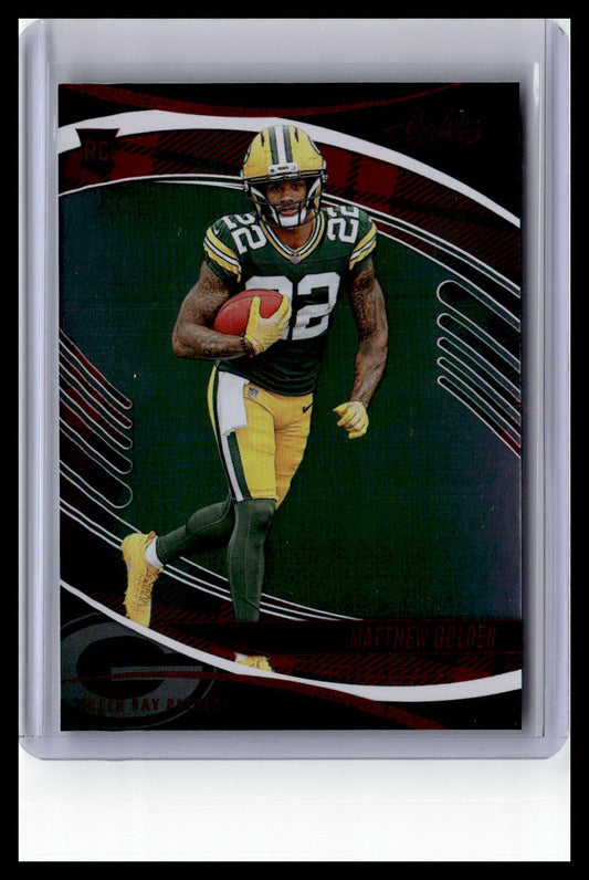 2025 Panini Absolute #158 Matthew Golden (RC) Red & Green