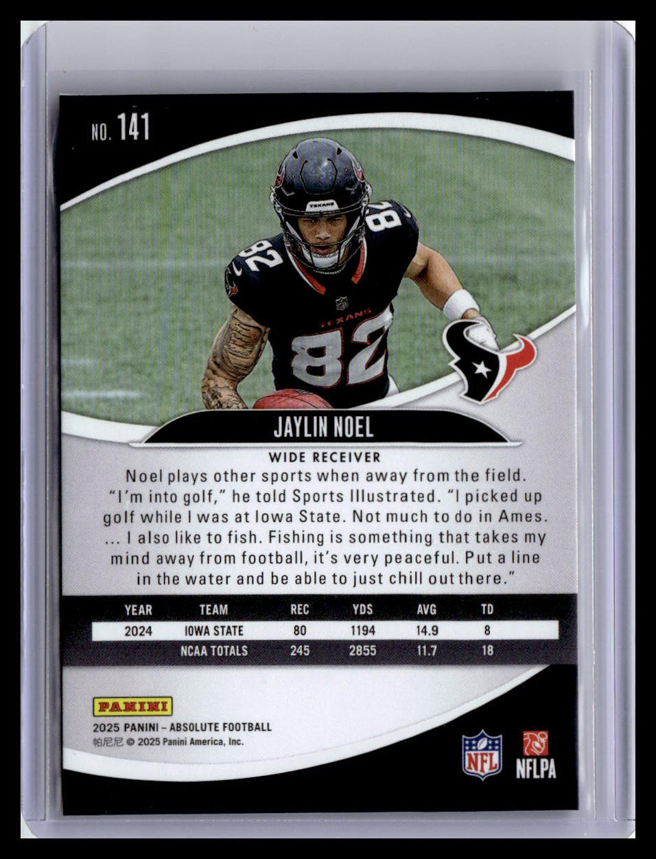 2025 Panini Absolute #141 Jaylin Noel (RC) Red & Green