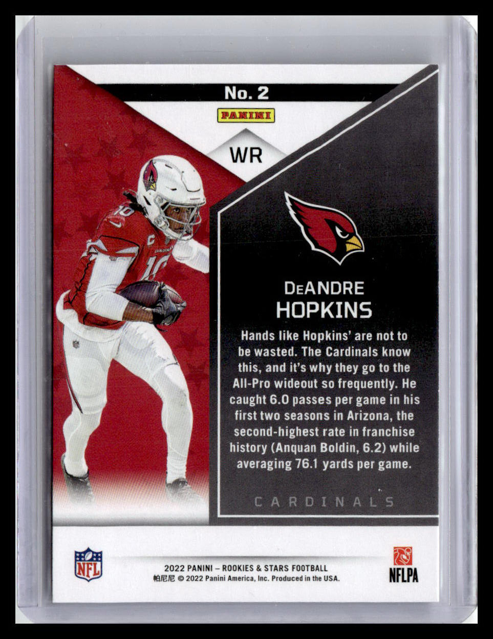 2022 Panini Rookies & Stars #2 DeAndre Hopkins