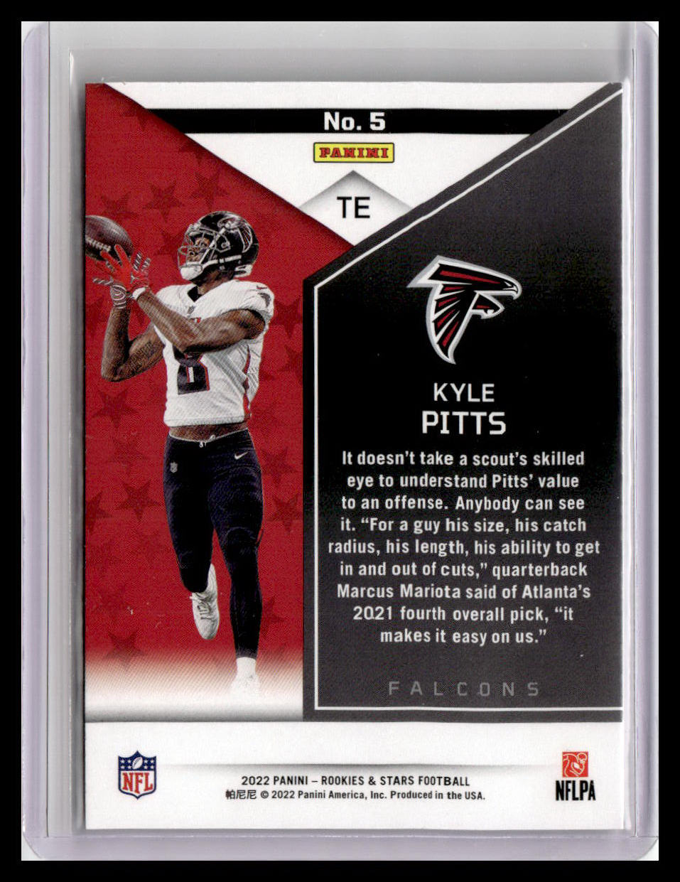 2022 Panini Rookies & Stars #5 Kyle Pitts