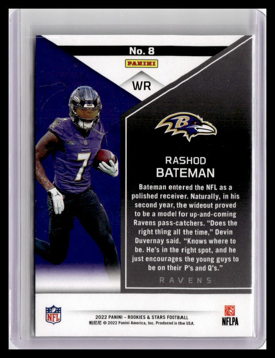 2022 Panini Rookies & Stars #8 Rashod Bateman