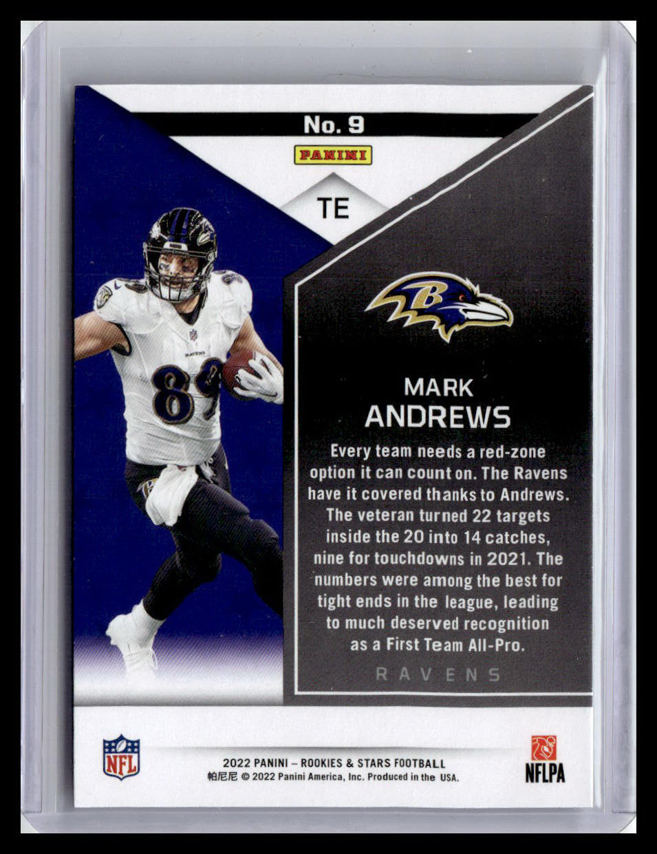 2022 Panini Rookies & Stars #9 Mark Andrews