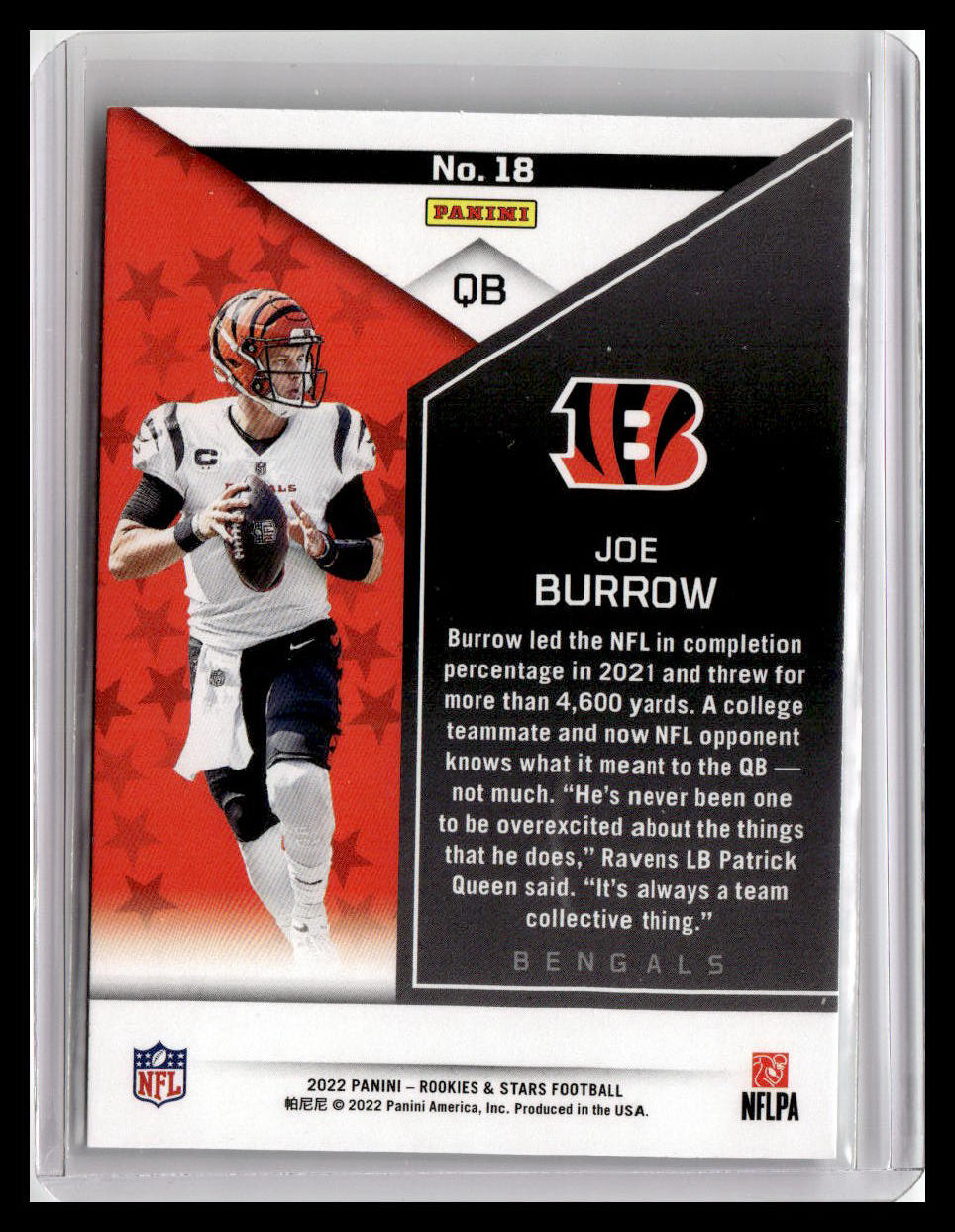 2022 Panini Rookies & Stars #18 Joe Burrow