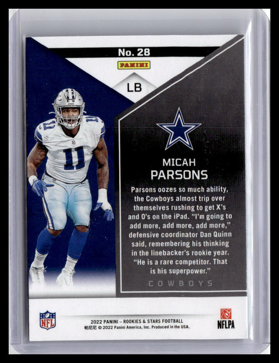 2022 Panini Rookies & Stars #28 Micah Parsons