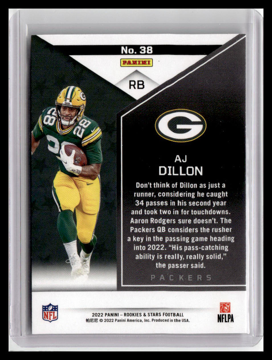 2022 Panini Rookies & Stars #38 AJ Dillon
