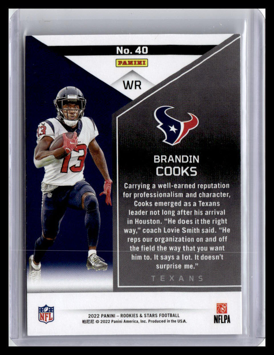 2022 Panini Rookies & Stars #40 Brandin Cooks Red