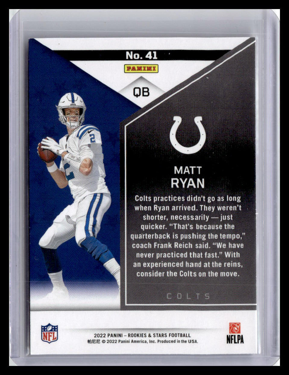 2022 Panini Rookies & Stars #41 Matt Ryan
