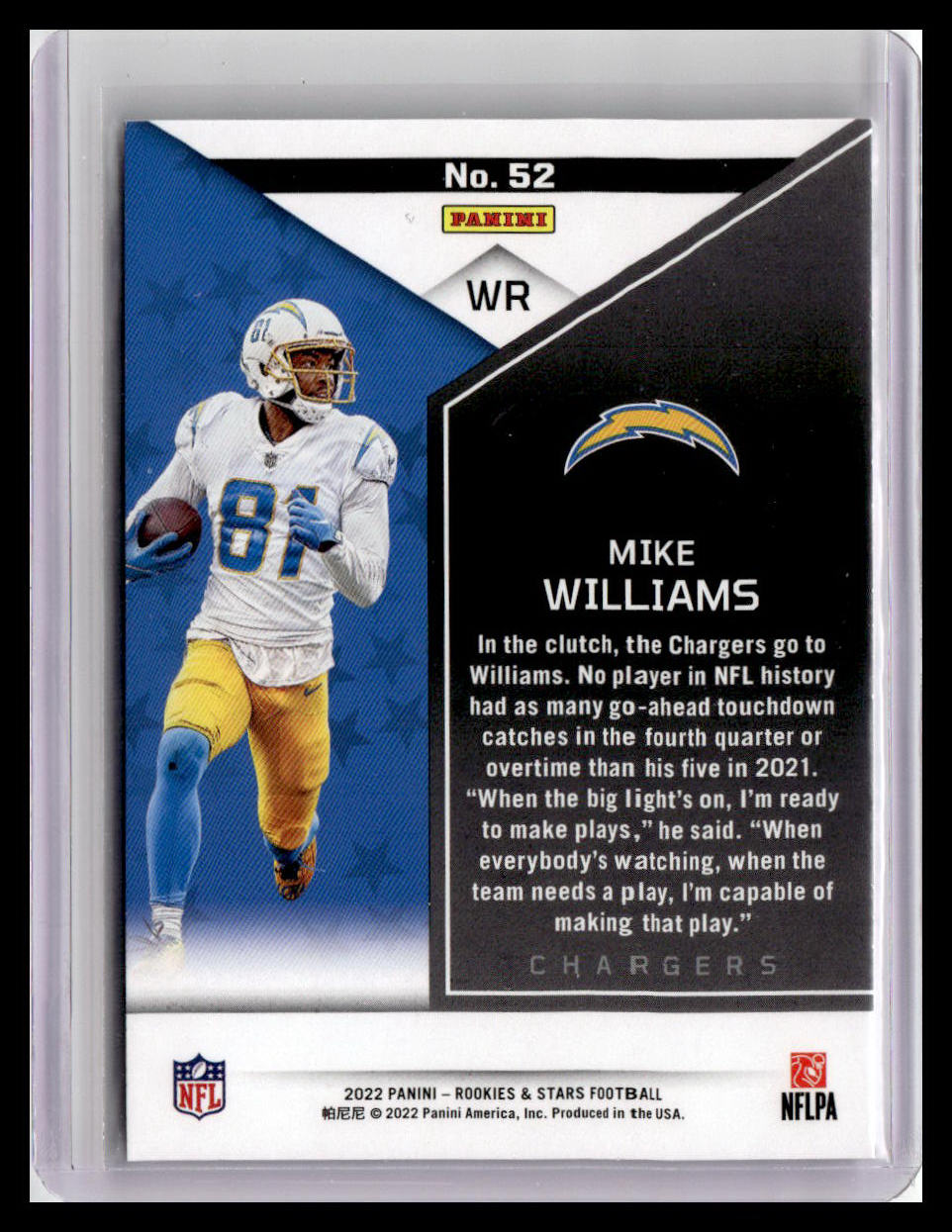 2022 Panini Rookies & Stars #52 Mike Williams