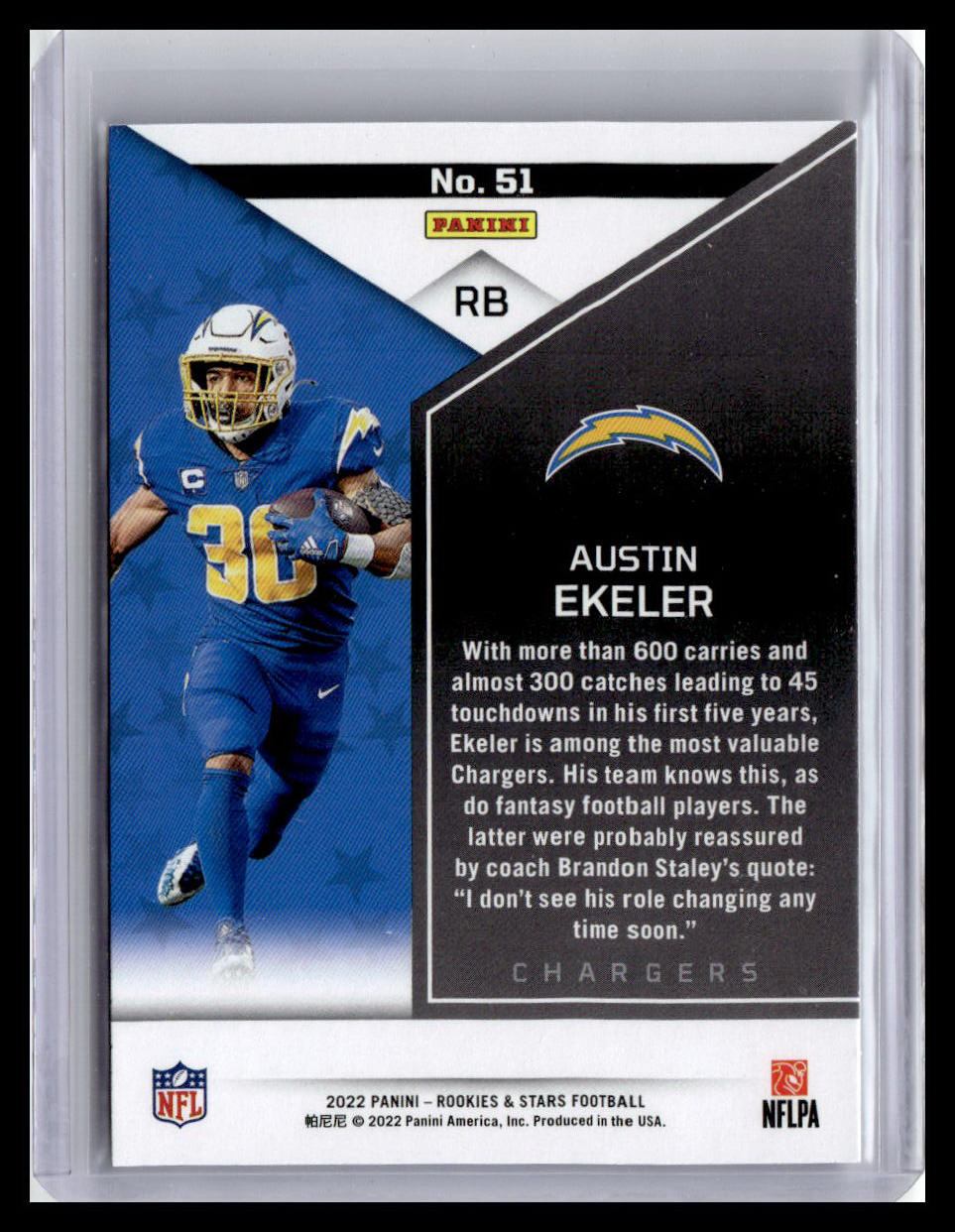 2022 Panini Rookies & Stars #51 Austin Ekeler