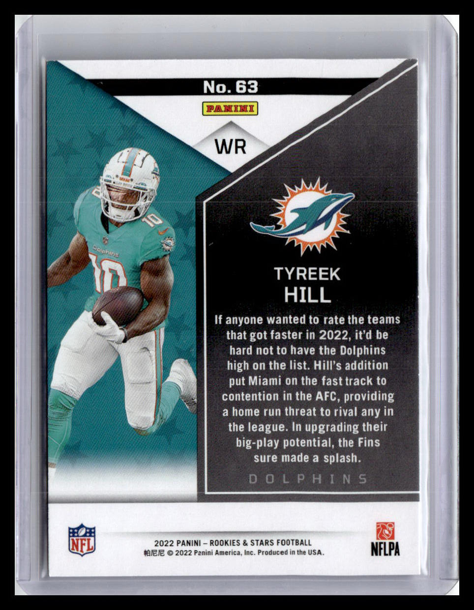 2022 Panini Rookies & Stars #63 Tyreek Hill