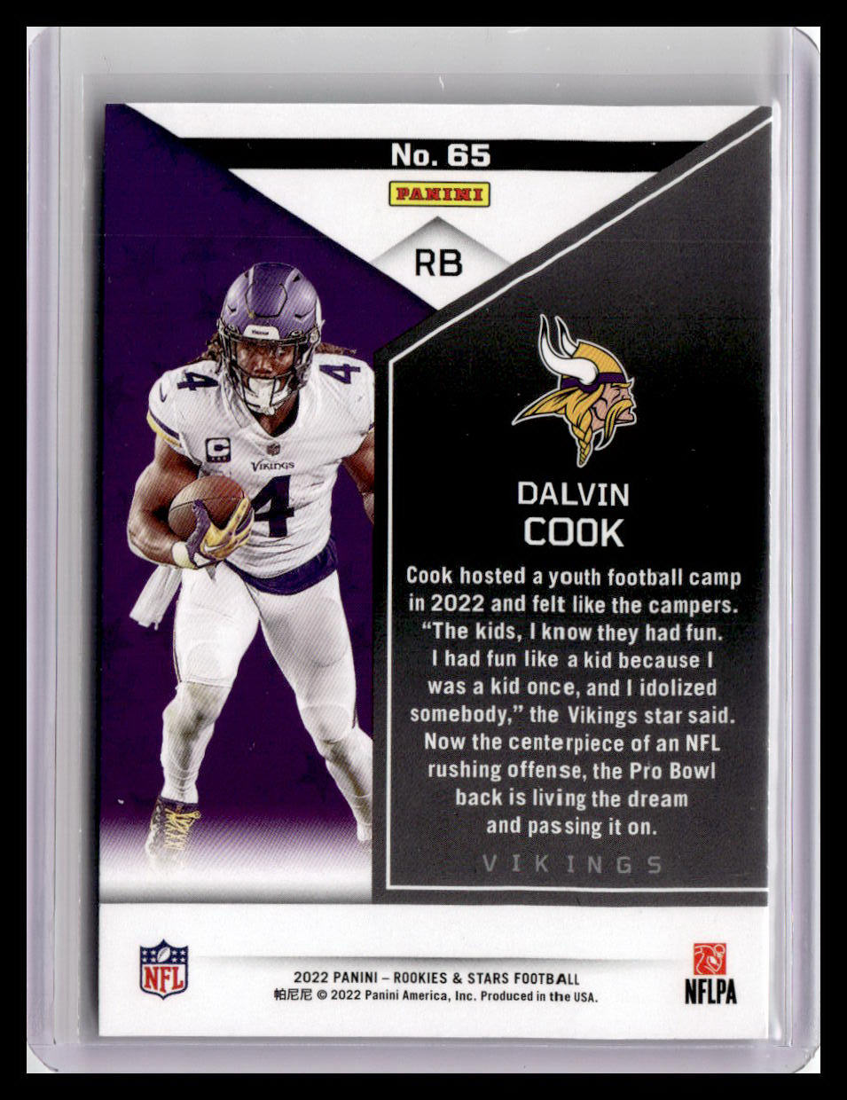 2022 Panini Rookies & Stars #65 Dalvin Cook