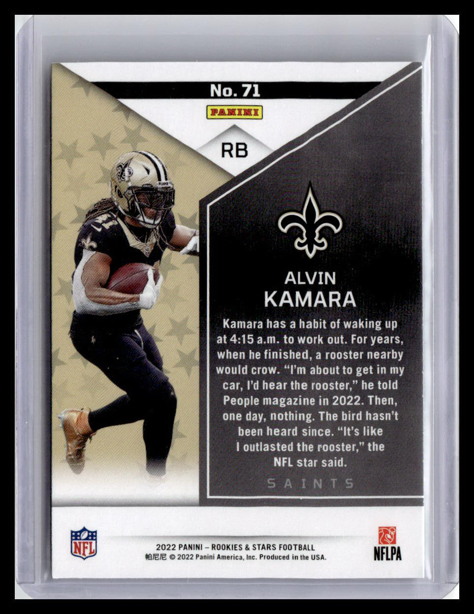 2022 Panini Rookies & Stars #71 Alvin Kamara