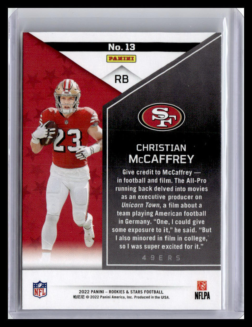 2022 Panini Rookies & Stars #13 Christian McCaffrey