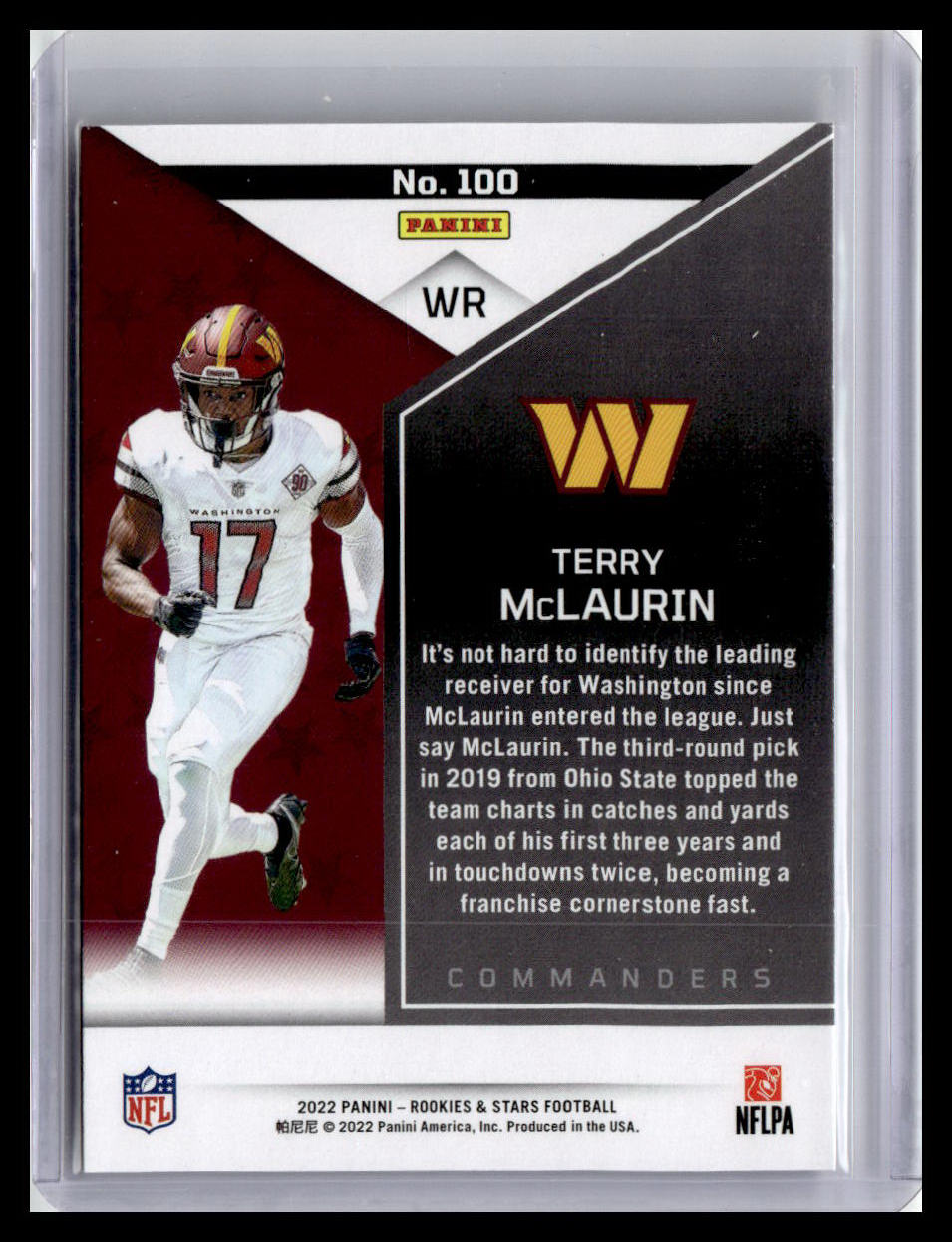 2022 Panini Rookies & Stars #100 Terry McLaurin