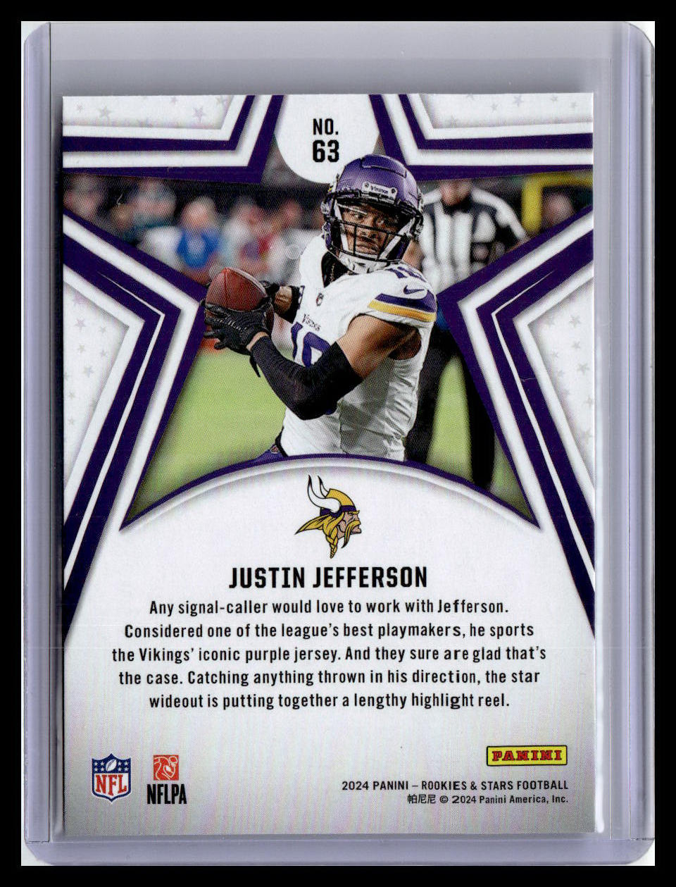 2024 Panini Rookies & Stars #63 Justin Jefferson