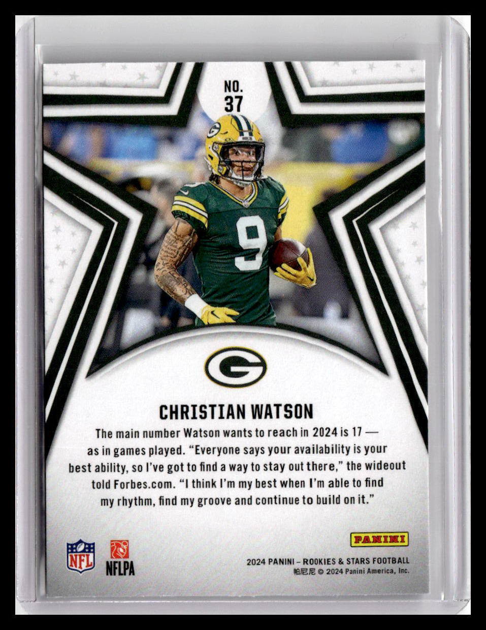 2024 Panini Rookies & Stars #37 Christian Watson