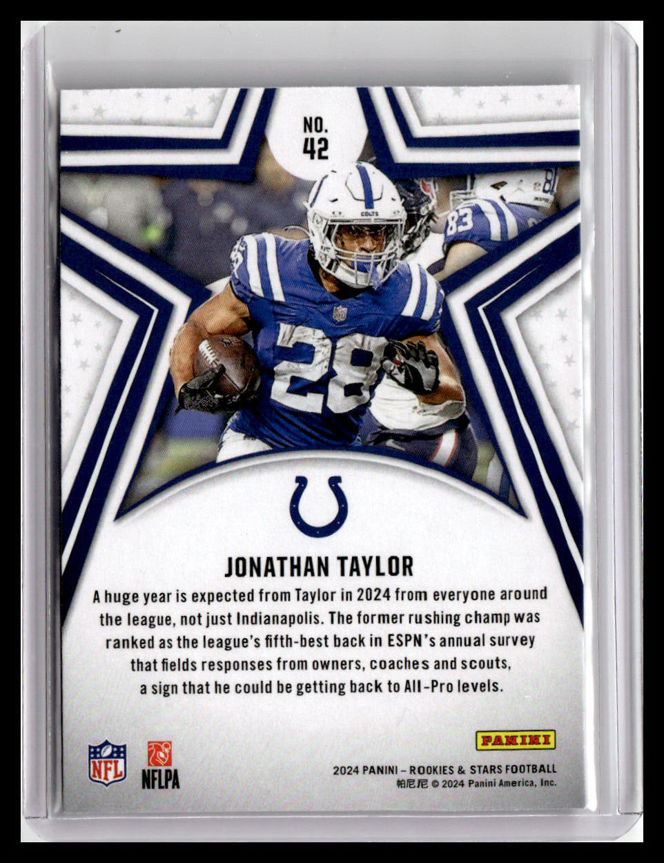 2024 Panini Rookies & Stars #42 Jonathan Taylor