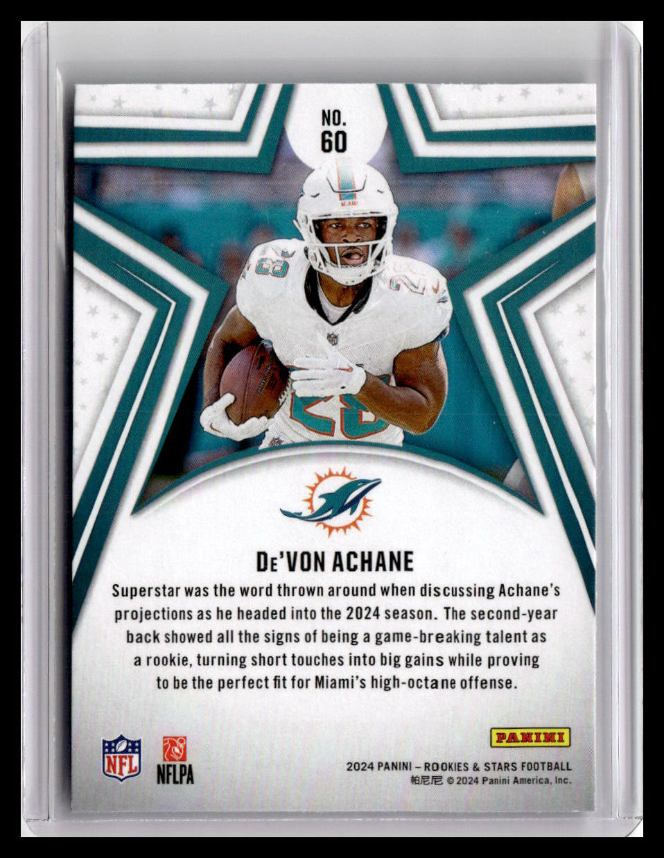 2024 Panini Rookies & Stars #60 De'Von Achane