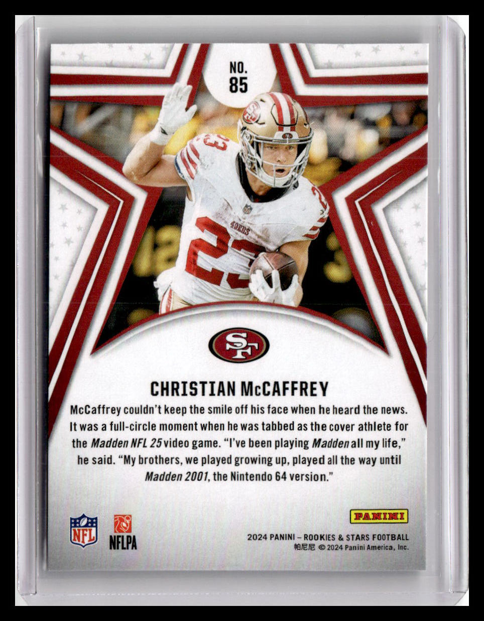 2024 Panini Rookies & Stars #85 Christian McCaffrey