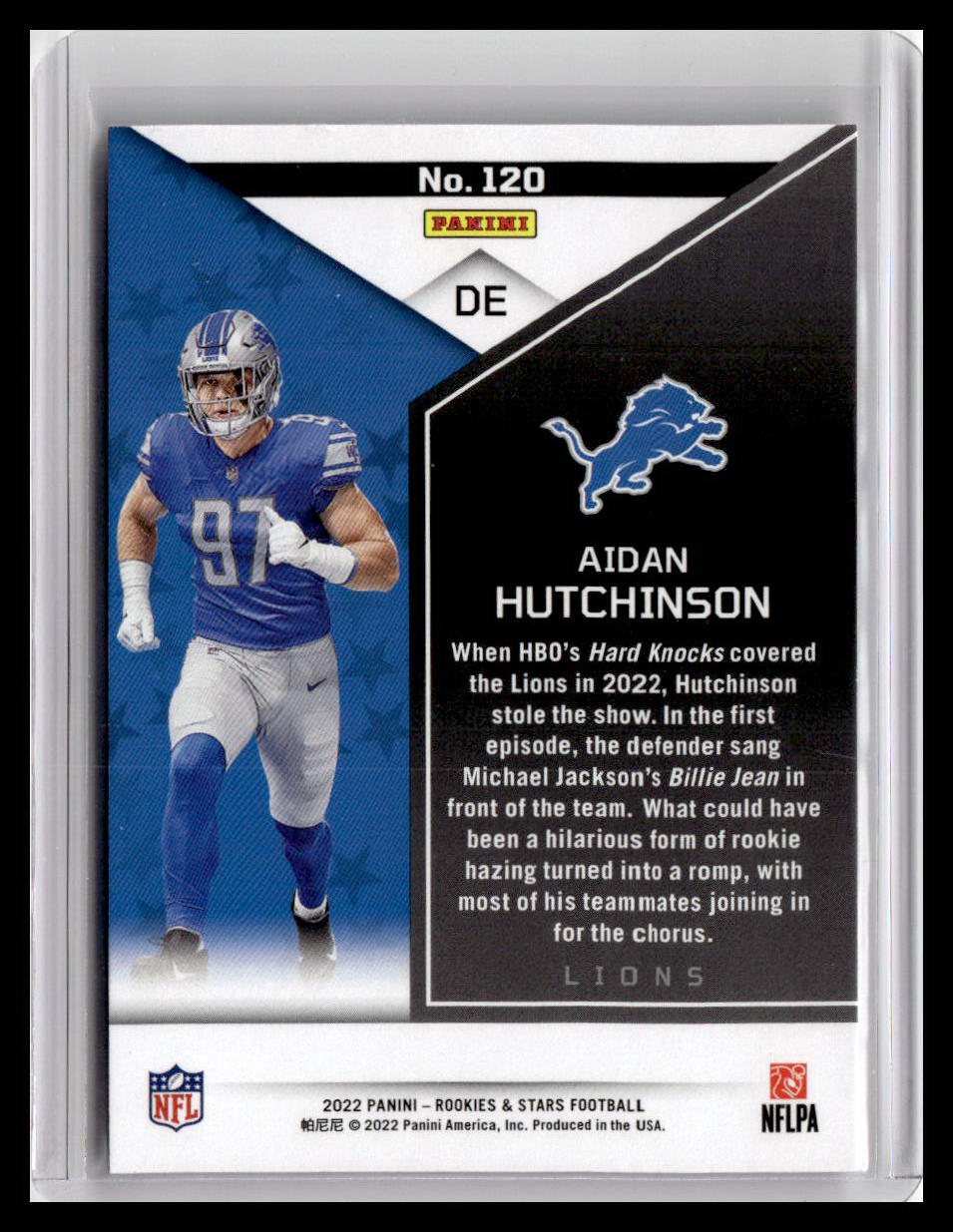 2022 Panini Rookies & Stars #120 Aidan Hutchinson