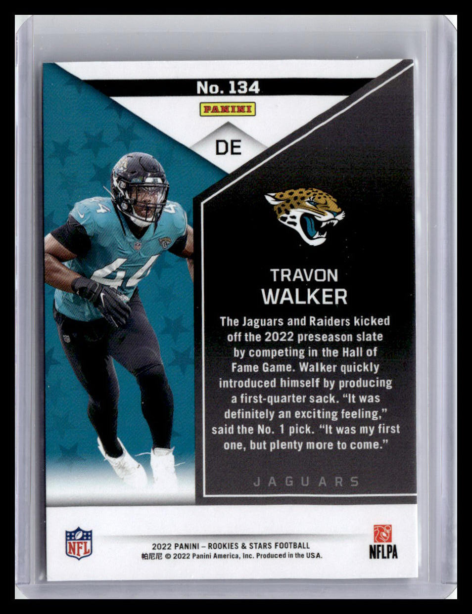 2022 Panini Rookies & Stars #134 Travon Walker (RC)