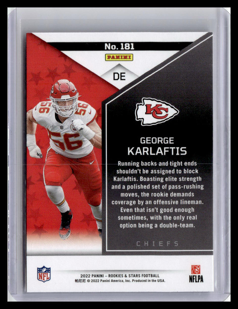 2022 Panini Rookies & Stars #181 George Karlaftis (RC)